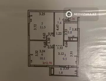 50 м², 2-комнатная квартира, этаж 8 из 9, 50 м², изображение - 0