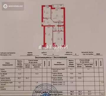 96 м², 3-комнатная квартира, этаж 3 из 9, 96 м², изображение - 18