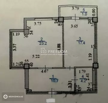 55 м², 1-комнатная квартира, этаж 8 из 10, 55 м², изображение - 4