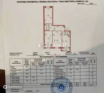 3-комнатная квартира, этаж 3 из 13, 105 м²