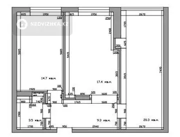 64 м², 2-комнатная квартира, этаж 10 из 13, 64 м², изображение - 3