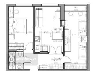 64 м², 2-комнатная квартира, этаж 10 из 13, 64 м², изображение - 4