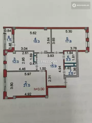 94 м², 3-комнатная квартира, этаж 5 из 9, 94 м², изображение - 6