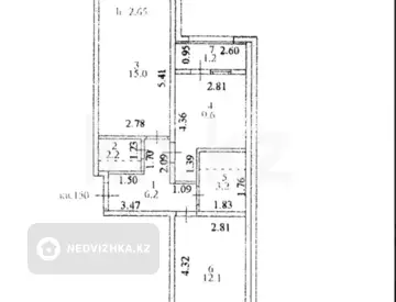 50 м², 2-комнатная квартира, этаж 17 из 19, 50 м², изображение - 0