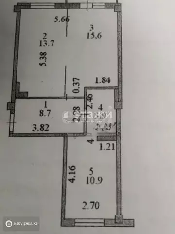 56 м², 2-комнатная квартира, этаж 3 из 10, 56 м², изображение - 2