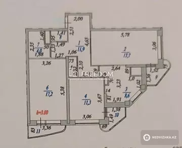 75 м², 3-комнатная квартира, этаж 25 из 25, 75 м², изображение - 5