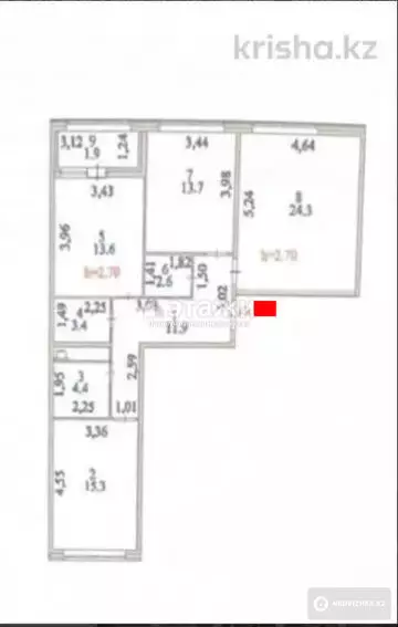 91.1 м², 3-комнатная квартира, этаж 2 из 9, 91 м², изображение - 14