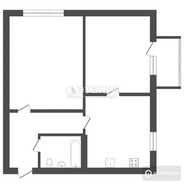 60 м², 2-комнатная квартира, этаж 4 из 12, 60 м², изображение - 11