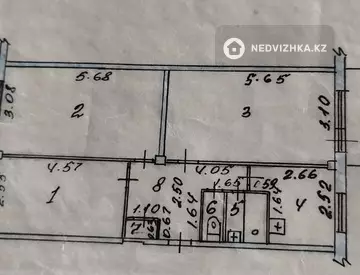 62.8 м², 3-комнатная квартира, этаж 2 из 5, 63 м², изображение - 10