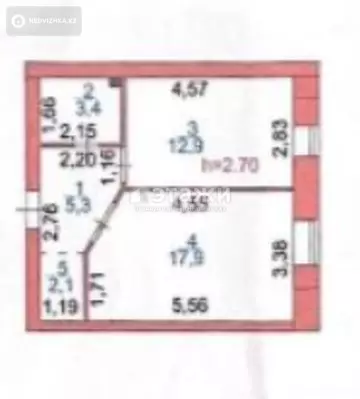 41.6 м², 1-комнатная квартира, этаж 7 из 7, 42 м², изображение - 11