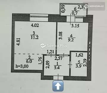 1-комнатная квартира, этаж 10 из 10, 38 м²