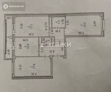 79.6 м², 3-комнатная квартира, этаж 7 из 18, 80 м², изображение - 8