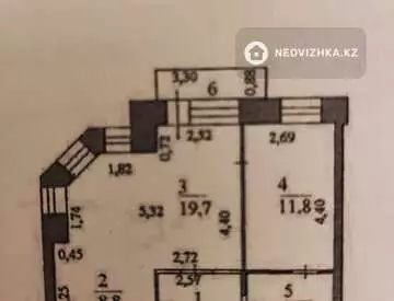 52.9 м², 2-комнатная квартира, этаж 5 из 5, 53 м², изображение - 5