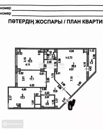 85.7 м², 3-комнатная квартира, этаж 12 из 14, 86 м², изображение - 1