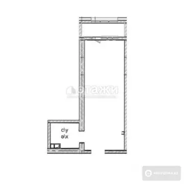 33 м², 1-комнатная квартира, этаж 6 из 9, 33 м², изображение - 5