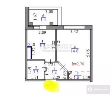 32 м², 2-комнатная квартира, этаж 9 из 12, 32 м², изображение - 5