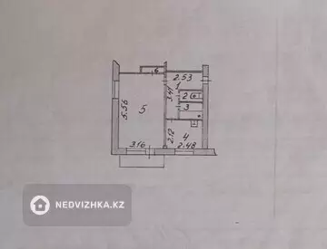 31.7 м², 1-комнатная квартира, этаж 2 из 2, 32 м², изображение - 5