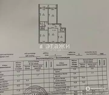 83 м², 4-комнатная квартира, этаж 4 из 5, 83 м², изображение - 13