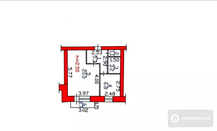 37.1 м², 1-комнатная квартира, этаж 6 из 9, 37 м², изображение - 1