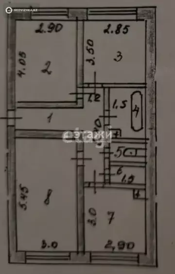 63 м², 3-комнатная квартира, этаж 3 из 5, 63 м², изображение - 16