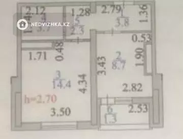 36 м², 1-комнатная квартира, этаж 10 из 14, 36 м², изображение - 11