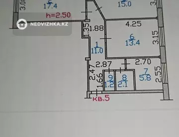 65.5 м², 3-комнатная квартира, этаж 2 из 5, 66 м², изображение - 6