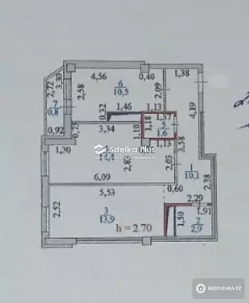 55 м², 2-комнатная квартира, этаж 2 из 11, 55 м², изображение - 17