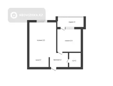 52.4 м², 2-комнатная квартира, этаж 5 из 9, 52 м², изображение - 12