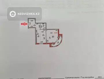 57 м², 2-комнатная квартира, этаж 5 из 10, 57 м², изображение - 0