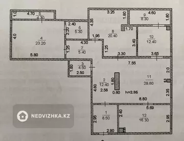 155 м², 4-комнатная квартира, этаж 1 из 8, 155 м², изображение - 29