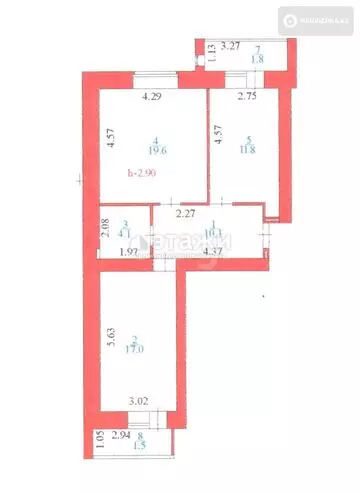 67 м², 3-комнатная квартира, этаж 2 из 9, 67 м², изображение - 18