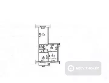 51.6 м², 2-комнатная квартира, этаж 4 из 5, 52 м², изображение - 10