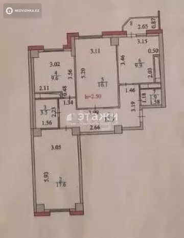 72 м², 3-комнатная квартира, этаж 9 из 16, 72 м², изображение - 57