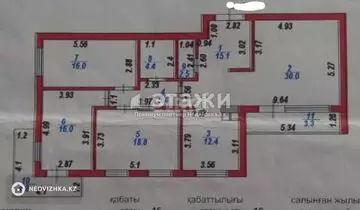 128.1 м², 4-комнатная квартира, этаж 15 из 16, 128 м², изображение - 28