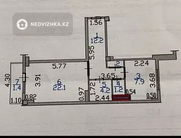 50.3 м², 1-комнатная квартира, этаж 5 из 9, 50 м², изображение - 8