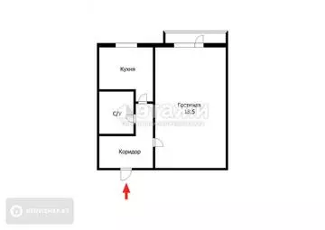 33 м², 1-комнатная квартира, этаж 3 из 5, 33 м², изображение - 21