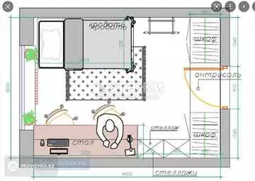 40 м², 1-комнатная квартира, этаж 4 из 9, 40 м², изображение - 4
