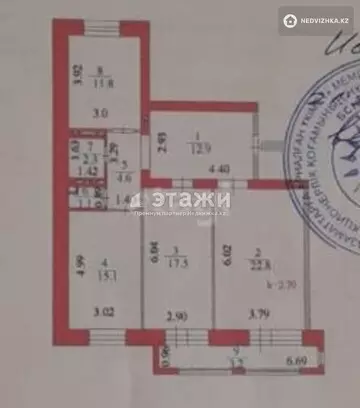 91.3 м², 3-комнатная квартира, этаж 2 из 5, 91 м², изображение - 11