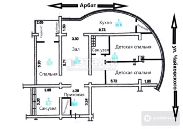 122.3 м², 4-комнатная квартира, этаж 3 из 15, 122 м², на длительный срок, изображение - 27