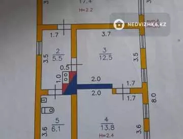 55.5 м², 3-комнатный дом, 56 м², изображение - 7