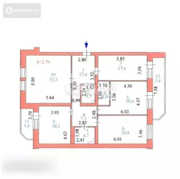 161 м², 4-комнатная квартира, этаж 5 из 10, 161 м², изображение - 18