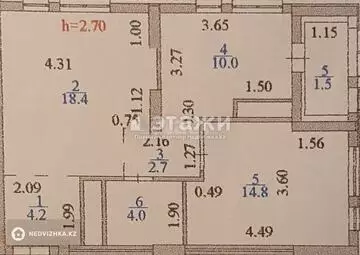 56 м², 2-комнатная квартира, этаж 16 из 24, 56 м², изображение - 21