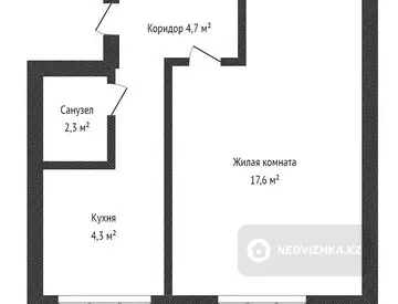 28.9 м², 1-комнатная квартира, этаж 1 из 5, 29 м², изображение - 13