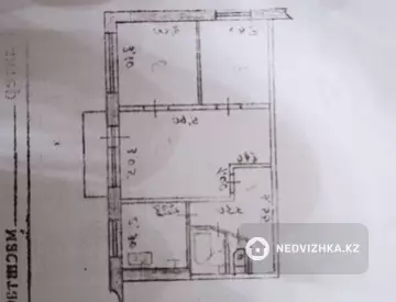 3-комнатная квартира, этаж 5 из 5, 50 м²