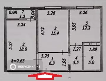 62 м², 2-комнатная квартира, этаж 8 из 9, 62 м², изображение - 11