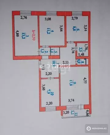 75 м², 4-комнатная квартира, этаж 4 из 6, 75 м², изображение - 10