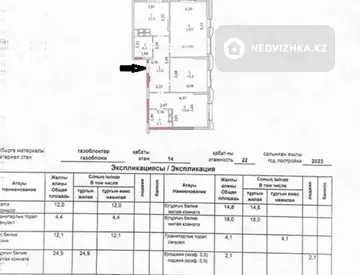 93 м², 3-комнатная квартира, этаж 14 из 22, 93 м², изображение - 4