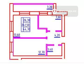 50 м², 2-комнатная квартира, этаж 3 из 10, 50 м², изображение - 0