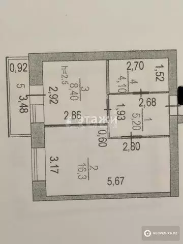 35 м², 1-комнатная квартира, этаж 2 из 5, 35 м², изображение - 12