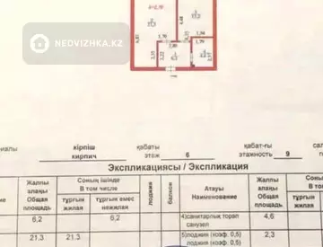 50 м², 1-комнатная квартира, этаж 6 из 9, 50 м², изображение - 18